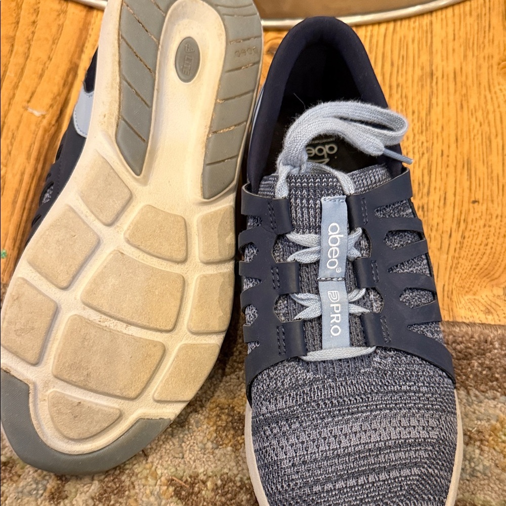 Abeo Pro lite Ellen women’s sneakers- 8.5- navy knit comfort walking shoe - Picture 5 of 5